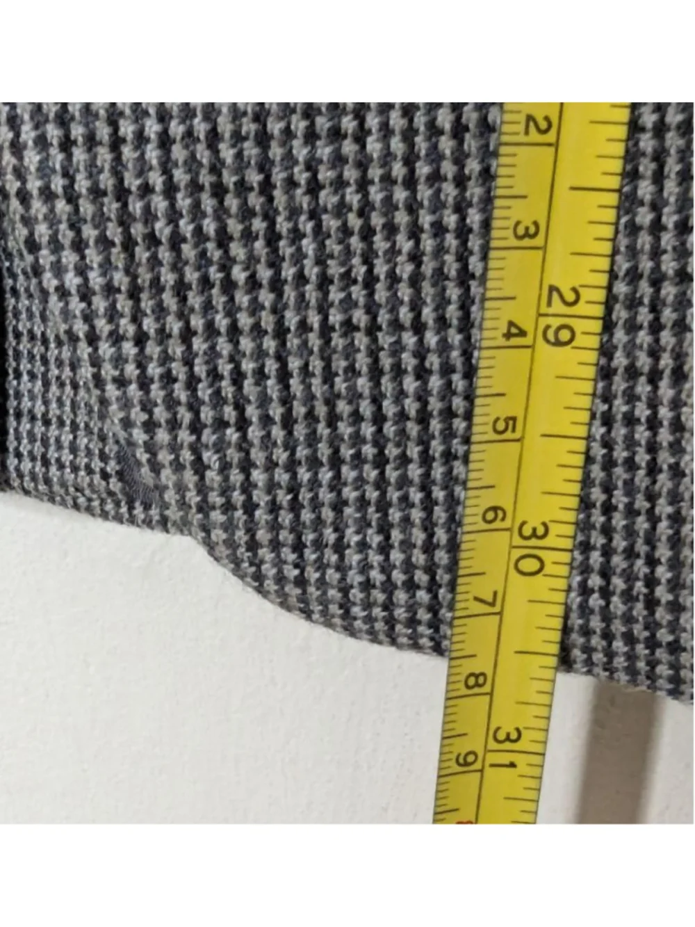 Men's LAUREN Ralph Lauren 100% Wool Gray Black Houndstooth Sport Coat 40R